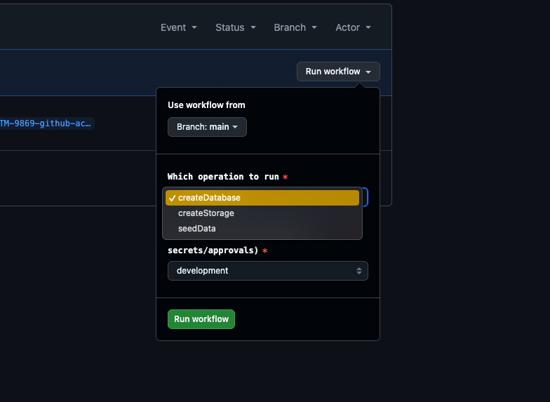 Run workflow!