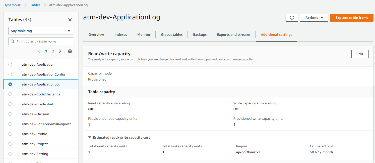 ApplicationLog Table 2!