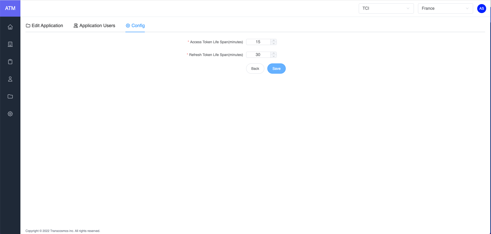 Edit config of application!
