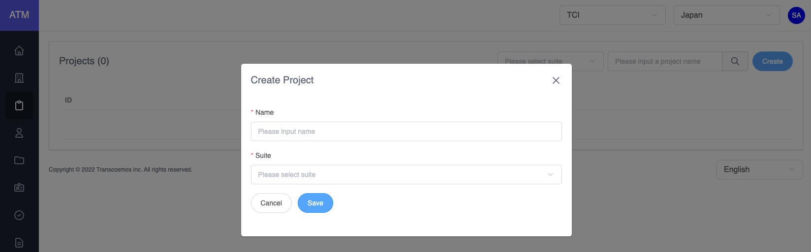 The create project!