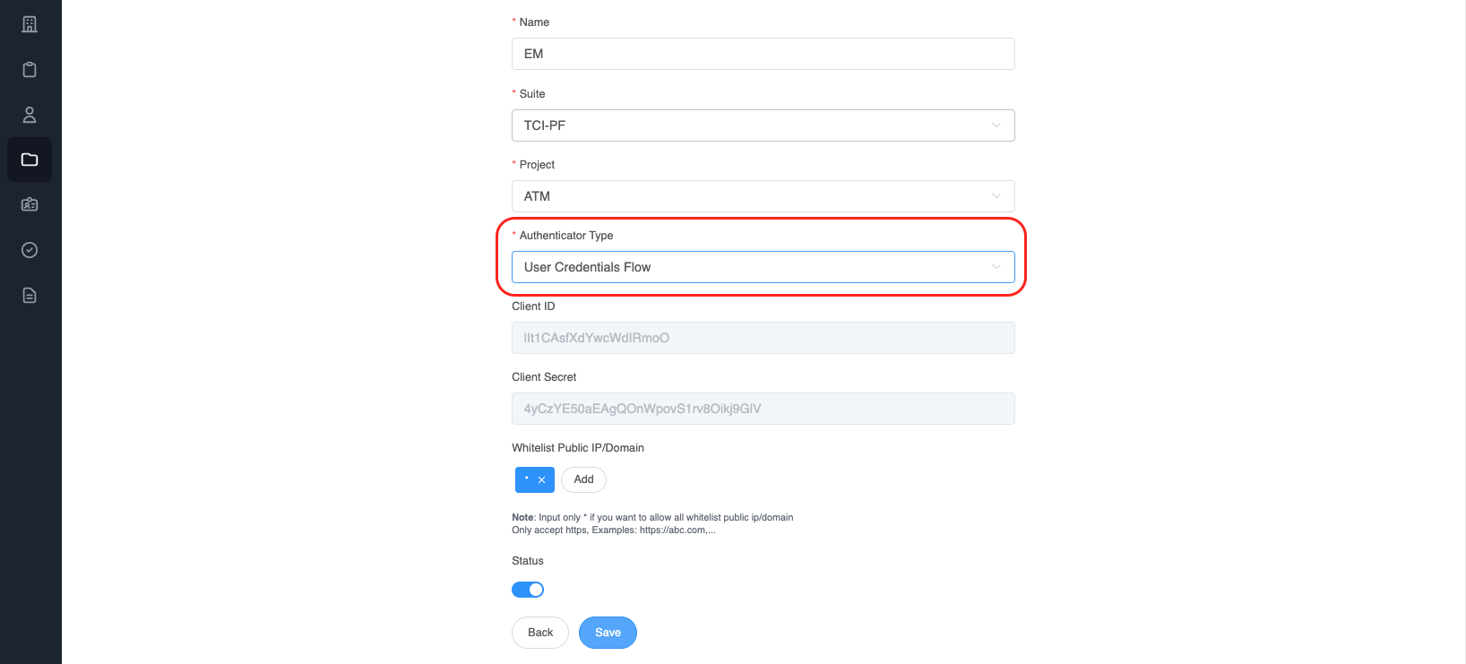 Create User Credentials!