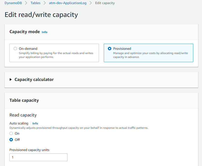 Edit Capacity!