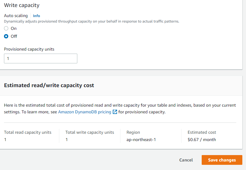 Write Capacity!